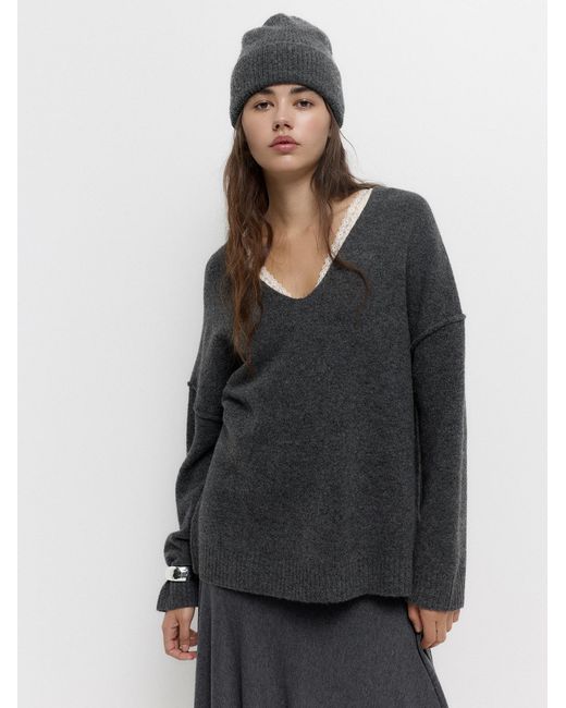 Pull&Bear Black Pullover