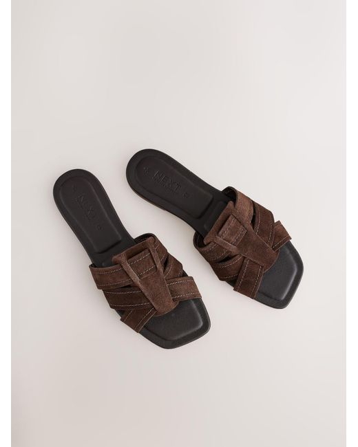 Next Brown Pantolette