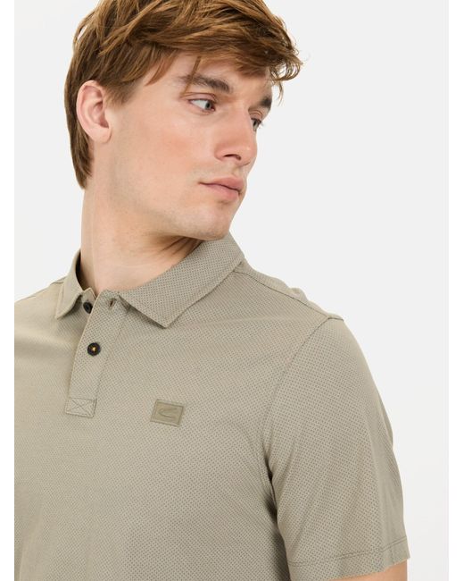 Camel Active Kurzarm Poloshirt Aus Reiner Baumwolle in Natural für Herren
