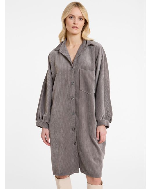 Ana Alcazar Gray Blusenkleid Adida