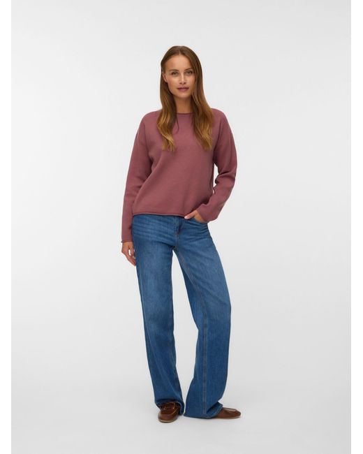 Vero Moda Red Pullover Vmsaba
