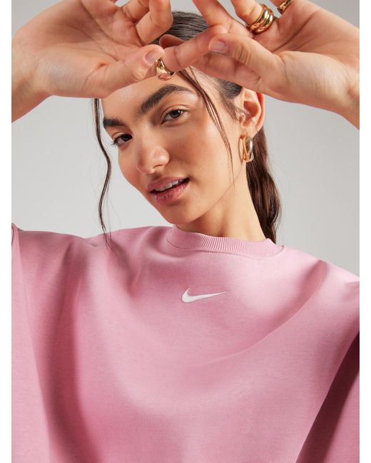 Nike Pink Sweatshirt 'Phoenix Fleece'
