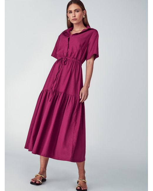 Willa Red Blusenkleid Effie