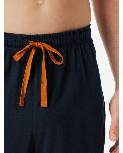 Schiesser Pyjama Casual Nightwear in Blue für Herren