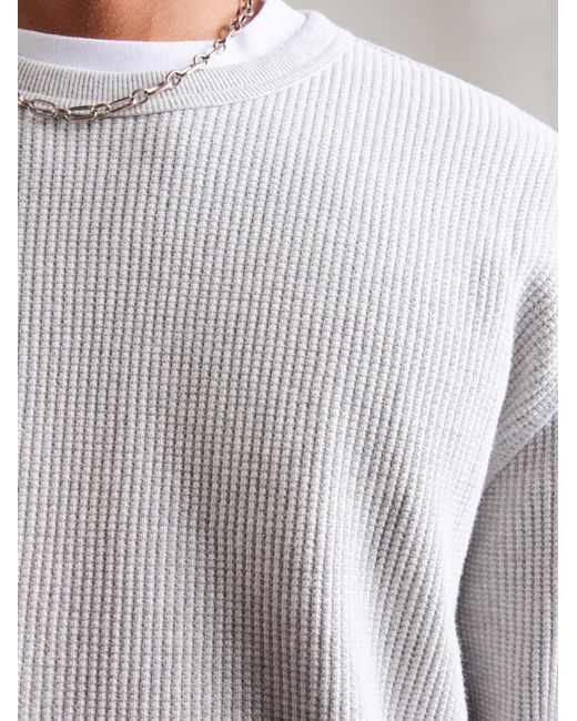 Levi's Levis Long Sleeve Relaxed Thermal Tee in Gray für Herren