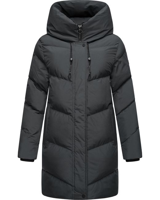 Ragwear Black Wintermantel 'Avelin'