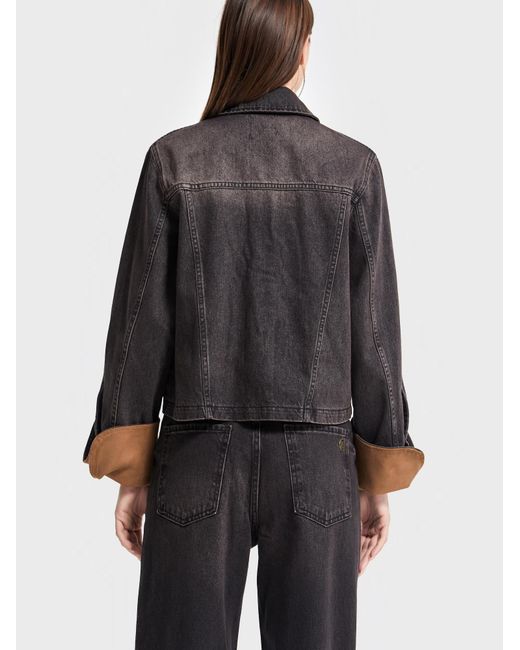 its basic Black Its Basic Übergangsjacke Straight Denim Jacket