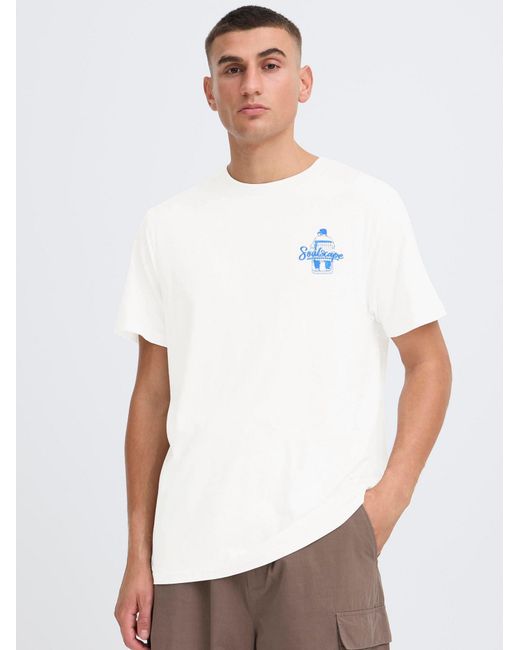 Solid T-Shirt Sdtrex in White für Herren