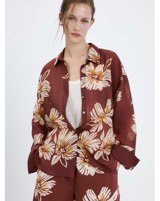 Mango Red Bluse Sake