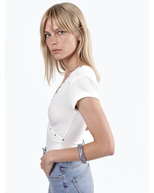 Busem White Bluse