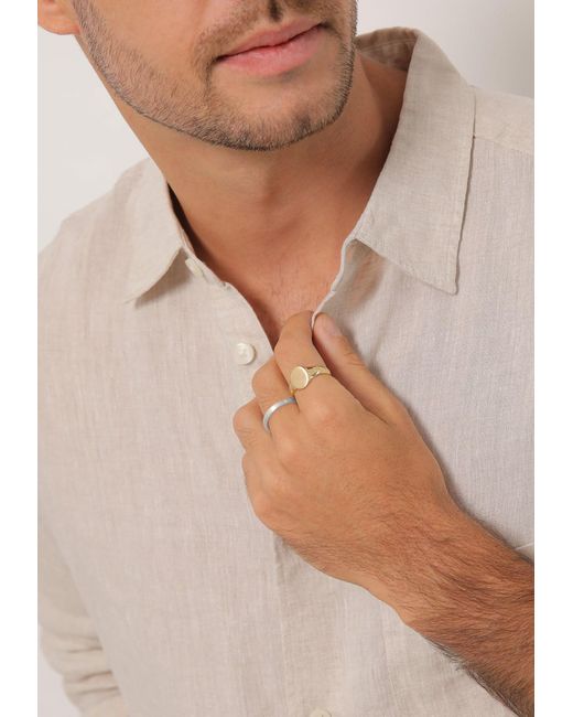 Kuzzoi Ring in White für Herren