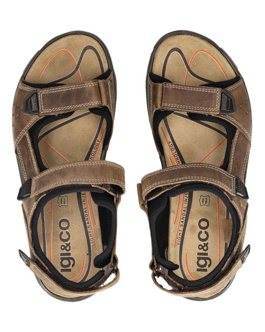Igi&co Sandale in Black für Herren