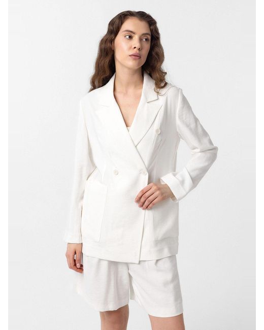Antioch White Blazer 'Elisa'