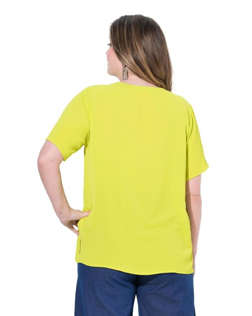 MIAMODA Yellow Bluse