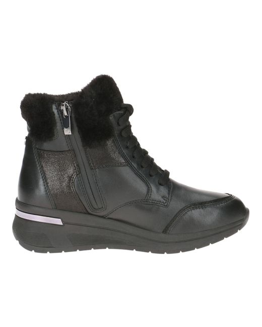 Caprice Black Schnürstiefelette