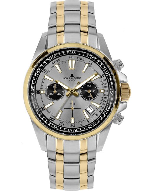Jacques Lemans Analoguhr in Gray für Herren