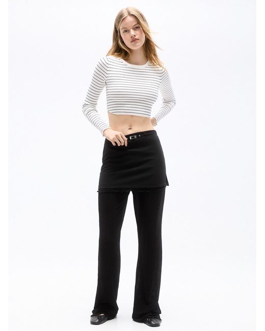 Pull&Bear White Pullover