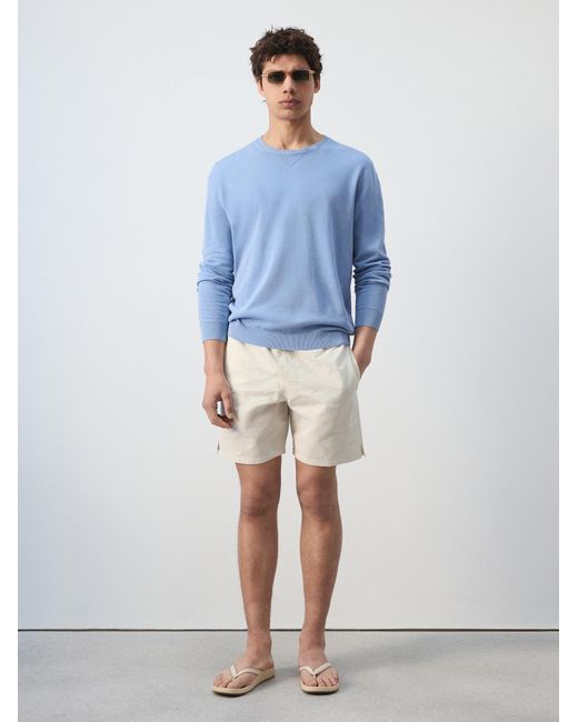 Mango Pullover Pedrosa in Blue für Herren