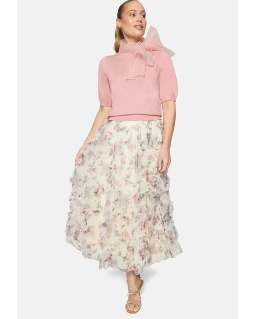 Zero Pink Pullover Mit Schleife