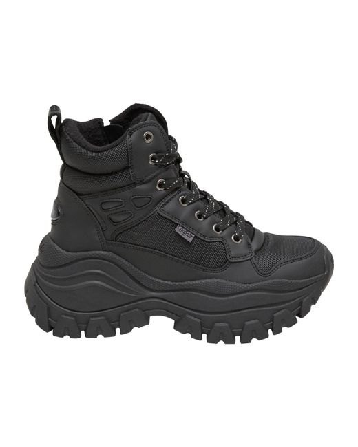 Buffalo Black Schnürstiefelette