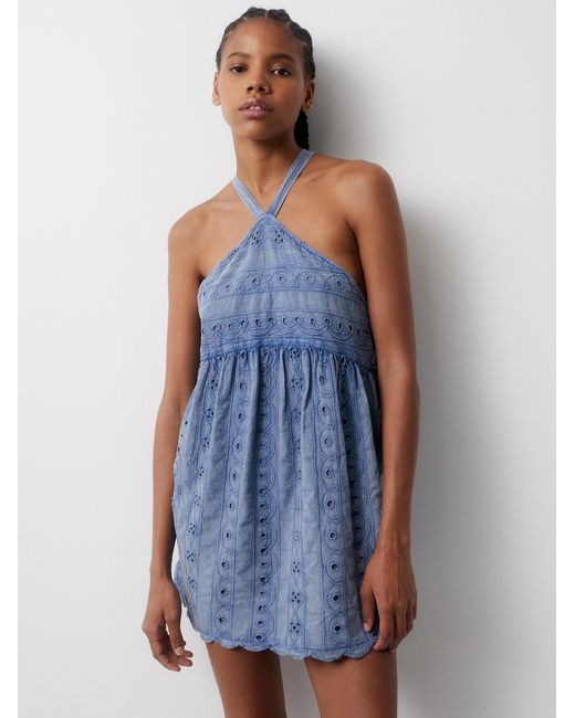 Pull&Bear Blue Kleid