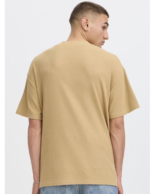 Solid Rundhalsshirt Sdraul in White für Herren