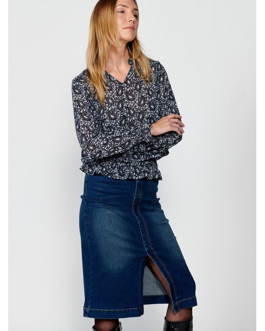 Koröshi Blue Bluse