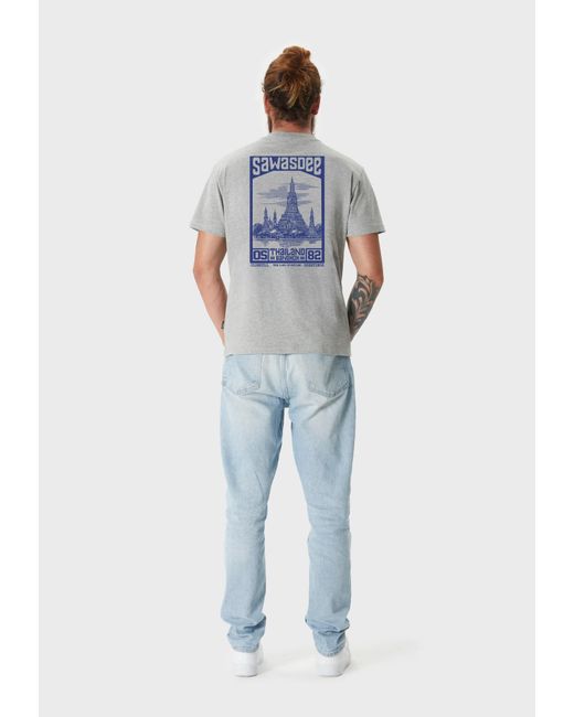 Oldskull T-Shirt Asian Sawadtee in Gray für Herren