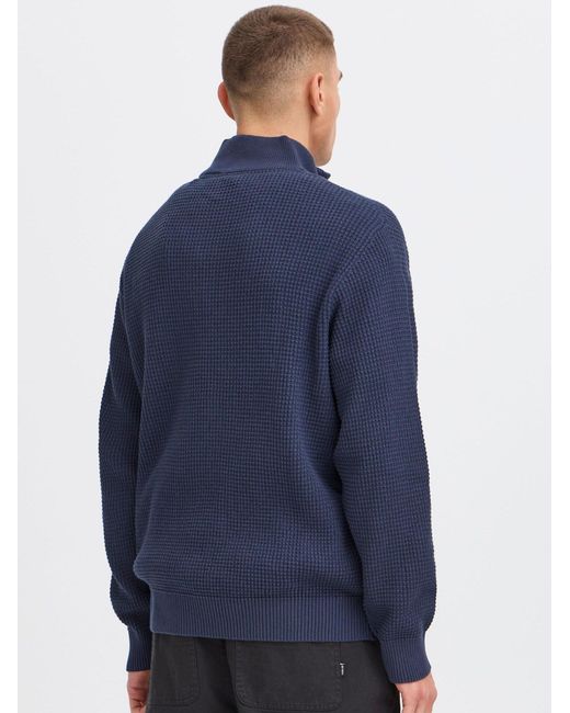 Solid Troyer Sdriver Halfzip in Blue für Herren