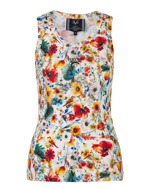 19V69 Italia by Versace White Top 'Benice'