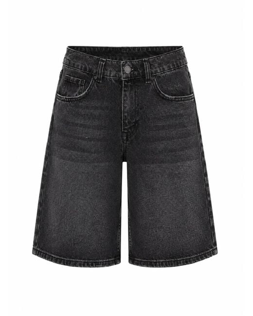 its basic Blue Its Basic Jeans Elasticated Baggy Denim Short