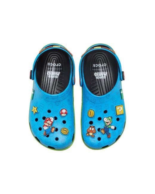CROCSTM Blue Clogs Super Mario