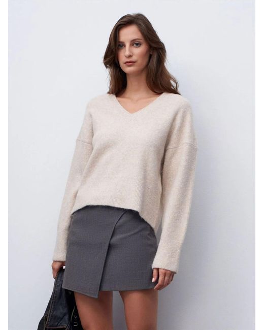 Dilvin White Pullover Pullover