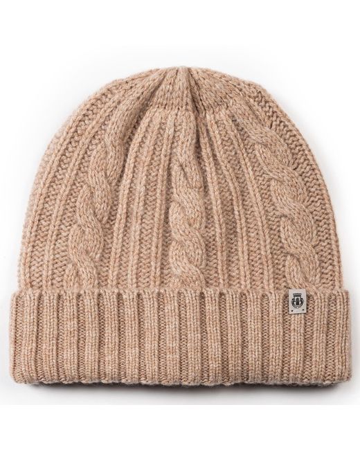 Roeckl Brown Mütze Cabled Charm