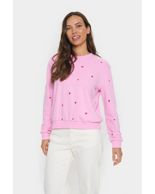 Saint Tropez Pink Sweatshirt 'Dagna'
