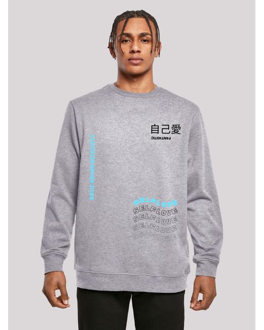 F4NT4STIC Sweatshirt Self Love in Gray für Herren