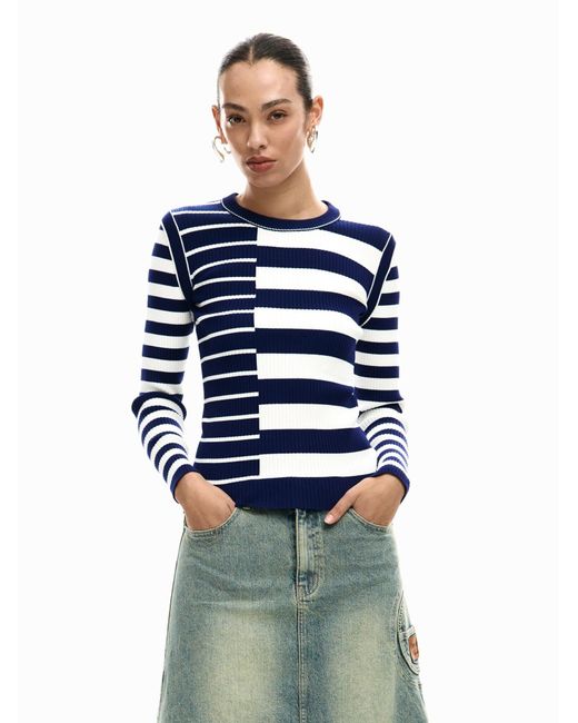 Desigual Blue Pullover