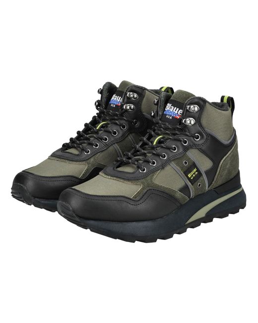 Blauer Sneaker in Black für Herren