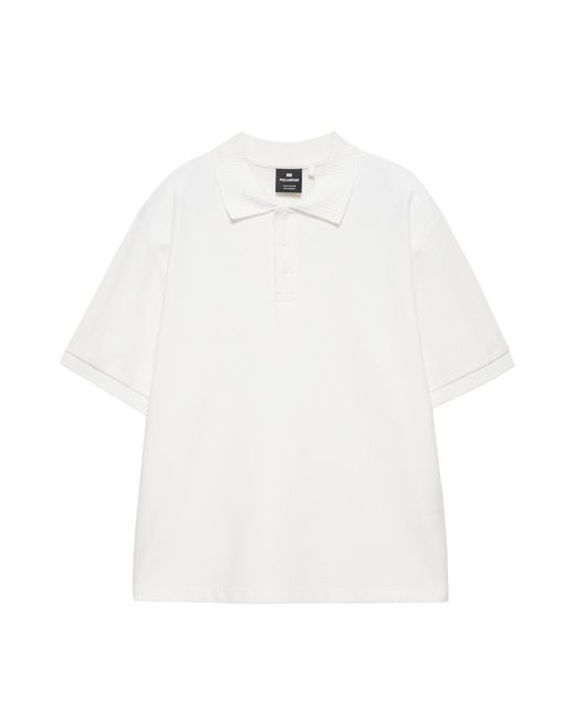 Pull&Bear Poloshirt in White für Herren