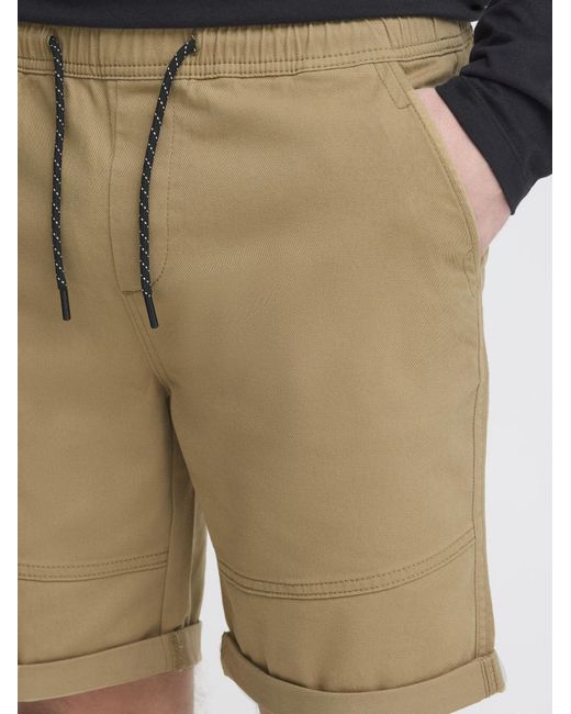 Solid Chinoshorts Henk Mit Elastischem Bund Und Tunnelzug in Natural für Herren