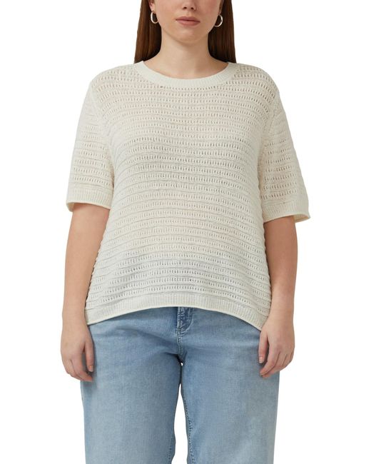 QS White Strickpullover
