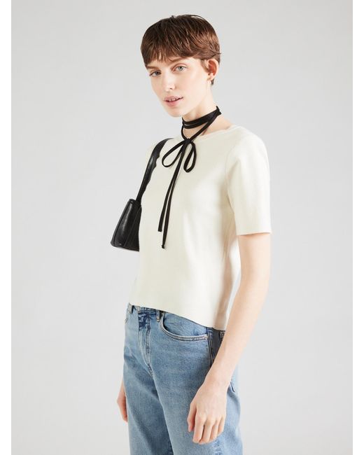 ONLY White Pullover 'Onlfie'
