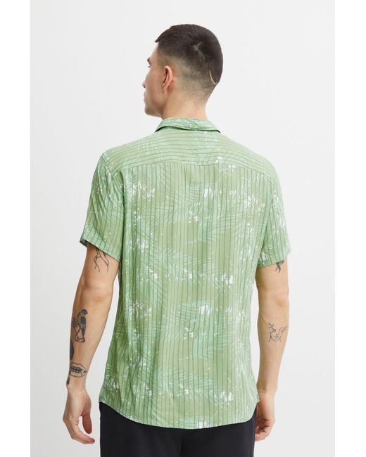 11 Project Hemd 'barba' in Green für Herren