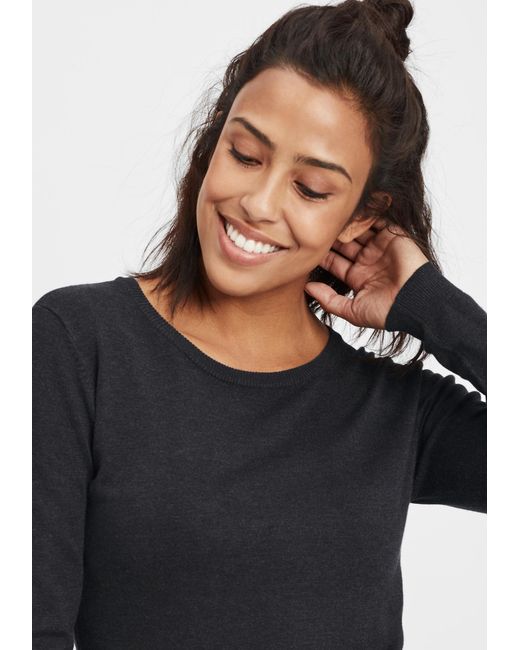 Oxmo Black Strickpullover 'edda'