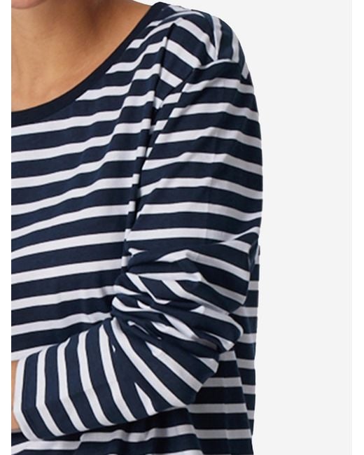 Schiesser Blue Pyjama Casual Essentials