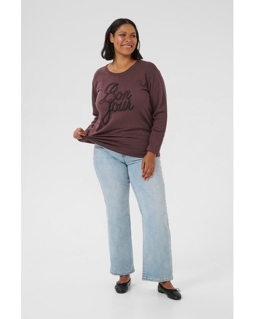 Kaffe Brown Pullover Berla