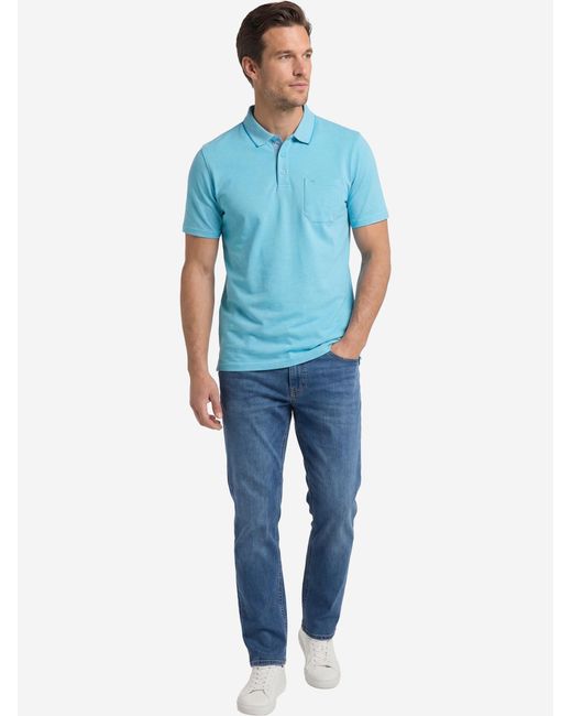 Redmond Shirt Basic in Blue für Herren