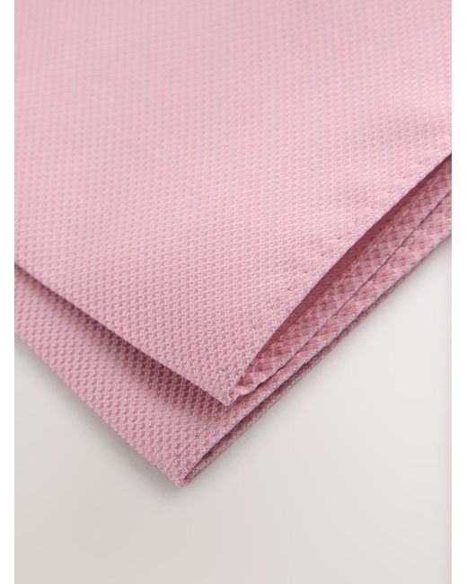 Next Einstecktuch in Pink für Herren