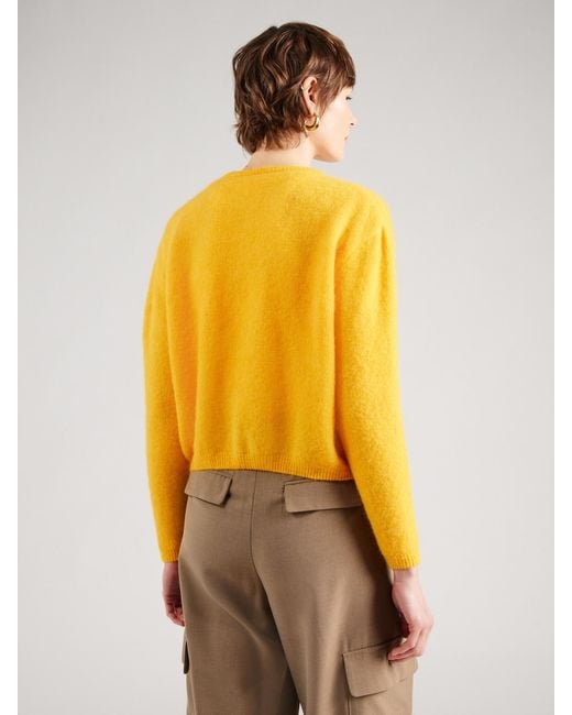 American Vintage Yellow Strickjacke Vitow