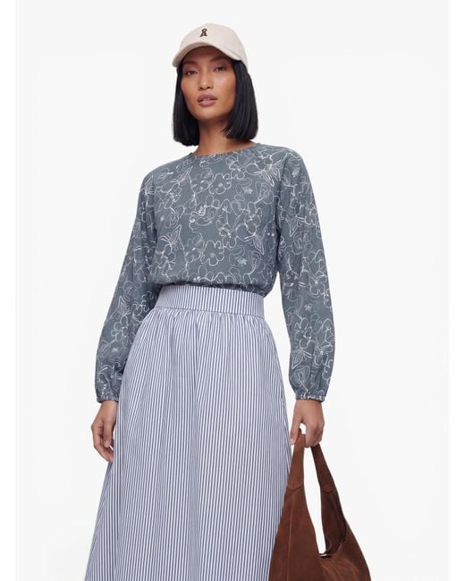 Object Blue Bluse Objalanna